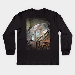 Louvre staircase Kids Long Sleeve T-Shirt